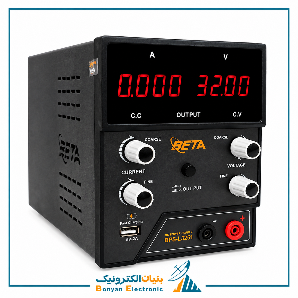منبع تغذیه آزمایشگاهی خطی بتا BPS-L3251 (چهار ولوم)